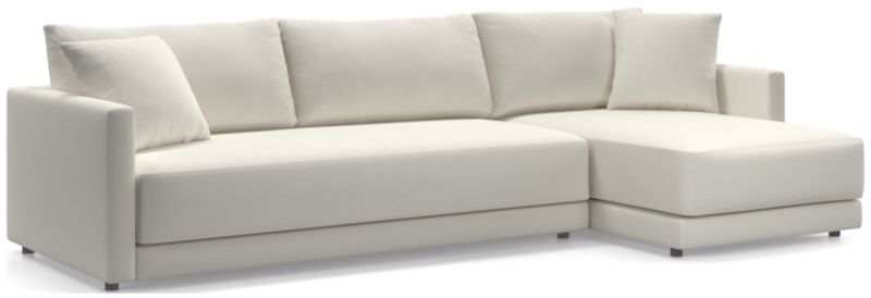 Gather Deep 2-Piece Extra Wide Chaise Bench Sectional Sofa - image 0 of 14