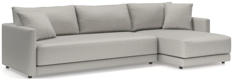 Gather Deep 2-Piece Extra Wide Chaise Bench Sectional Sofa - image 0 of 15