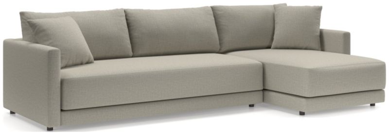 Gather Deep 2-Piece Extra Wide Chaise Bench Sectional Sofa - image 0 of 15