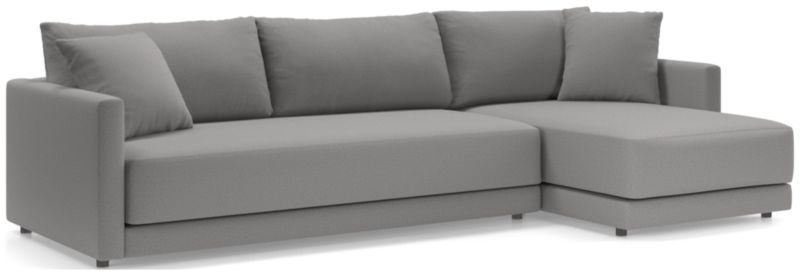 Gather Deep 2-Piece Extra Wide Chaise Bench Sectional Sofa - image 0 of 14