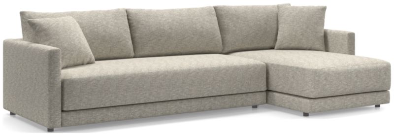 Gather Deep 2-Piece Extra Wide Chaise Bench Sectional Sofa - image 0 of 14