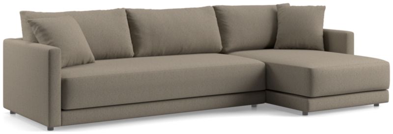 Gather Deep 2-Piece Extra Wide Chaise Bench Sectional Sofa - image 0 of 15