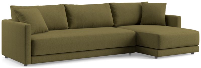 Gather Deep 2-Piece Extra Wide Chaise Bench Sectional Sofa - image 0 of 15