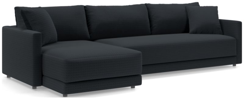 Gather Deep 2-Piece Extra Wide Chaise Bench Sectional Sofa - image 0 of 14