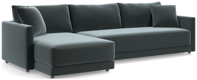 Gather Deep 2-Piece Extra Wide Chaise Bench Sectional Sofa - image 0 of 14