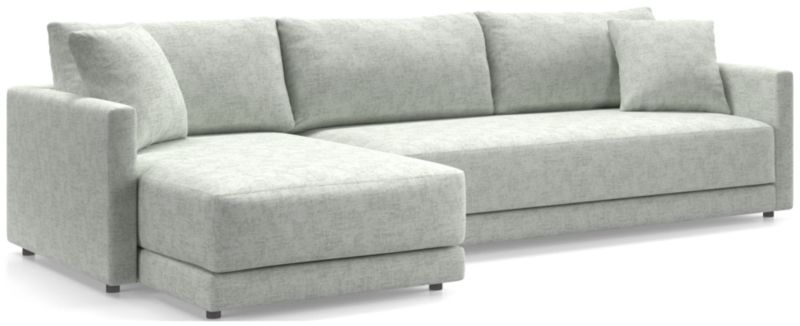 Gather Deep 2-Piece Extra Wide Chaise Bench Sectional Sofa - image 0 of 14