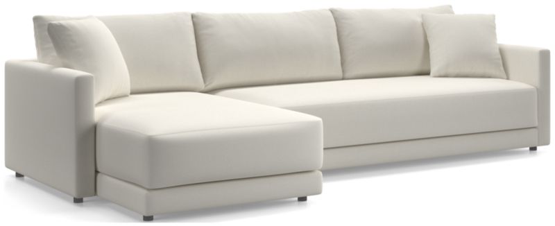 Gather Deep 2-Piece Extra Wide Chaise Bench Sectional Sofa - image 0 of 14