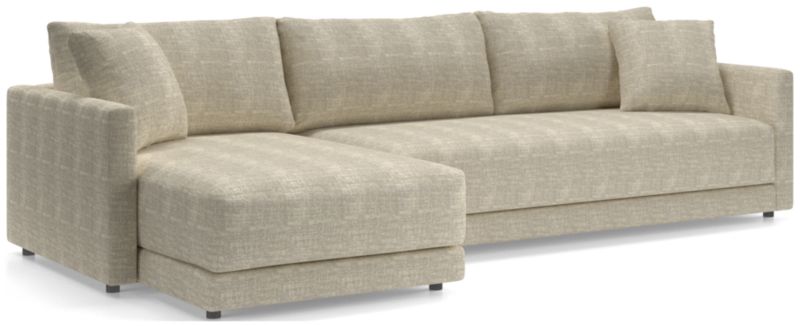 Gather Deep 2-Piece Extra Wide Chaise Bench Sectional Sofa - image 0 of 14