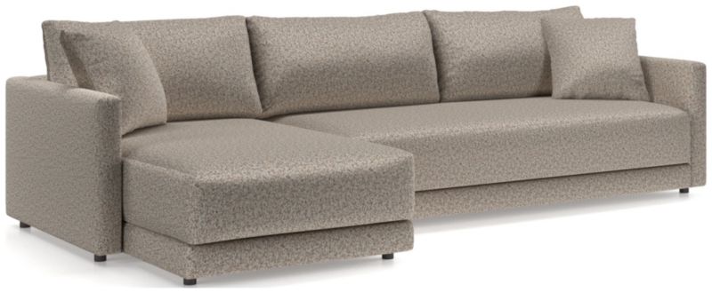 Gather Deep 2-Piece Extra Wide Chaise Bench Sectional Sofa - image 0 of 14