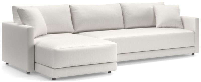 Gather Deep 2-Piece Extra Wide Chaise Bench Sectional Sofa - image 0 of 14