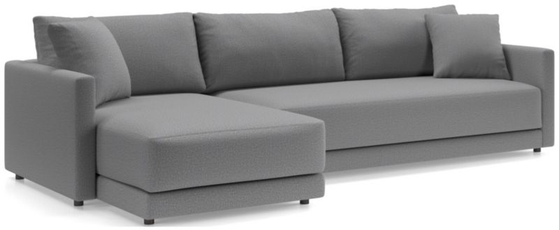 Gather Deep 2-Piece Extra Wide Chaise Bench Sectional Sofa - image 0 of 14