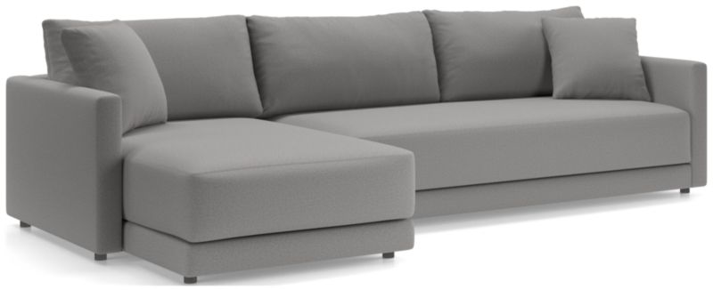 Gather Deep 2-Piece Extra Wide Chaise Bench Sectional Sofa - image 0 of 14