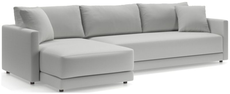 Gather Deep 2-Piece Extra Wide Chaise Bench Sectional Sofa - image 0 of 14