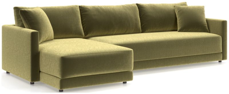 Gather Deep 2-Piece Extra Wide Chaise Bench Sectional Sofa - image 0 of 14