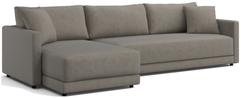 Gather Deep 2-Piece Extra Wide Chaise Bench Sectional Sofa - image 0 of 14