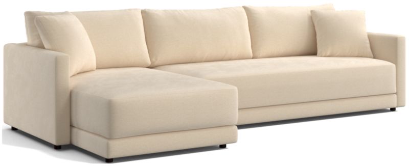 Gather Deep 2-Piece Extra Wide Chaise Bench Sectional Sofa - image 0 of 14