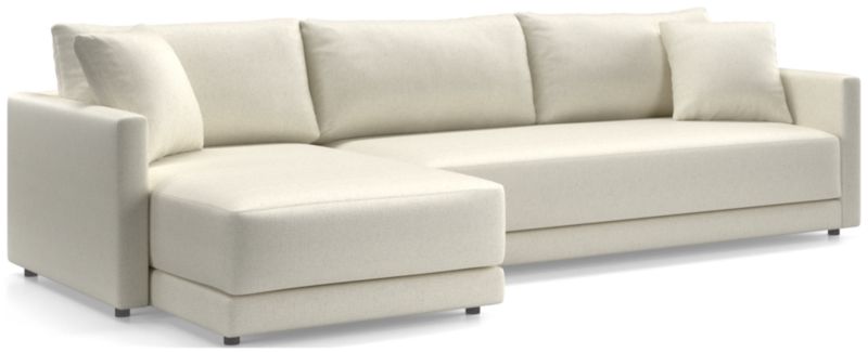 Gather Deep 2-Piece Extra Wide Chaise Bench Sectional Sofa - image 0 of 14