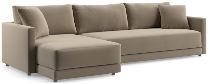 Gather Deep 2-Piece Extra Wide Chaise Bench Sectional Sofa - image 0 of 14