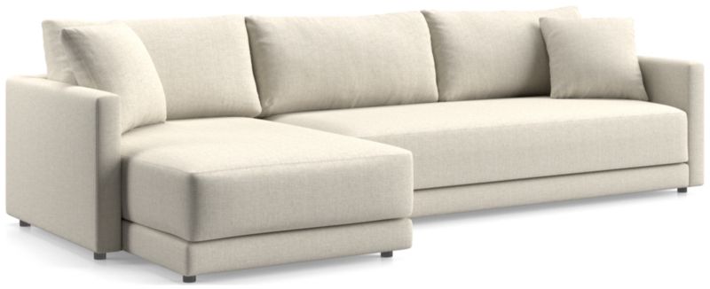 Gather Deep 2-Piece Extra Wide Chaise Bench Sectional Sofa - image 0 of 14