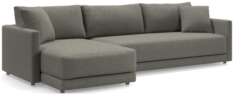 Gather Deep 2-Piece Extra Wide Chaise Bench Sectional Sofa - image 0 of 14