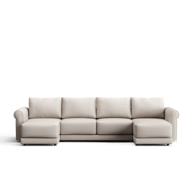 Gather 3-Piece U-Shaped Sectional Sofa with Double Chaise Lounge - image 0 of 13