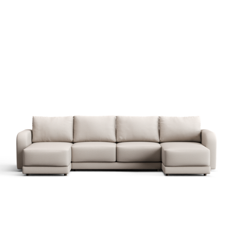 Gather 3-Piece U-Shaped Sectional Sofa with Double Chaise Lounge - image 0 of 13