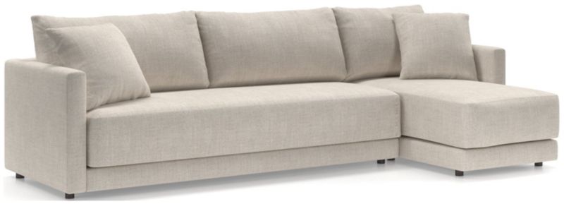 Gather 2-Piece Chaise Bench Sectional Sofa - image 0 of 13