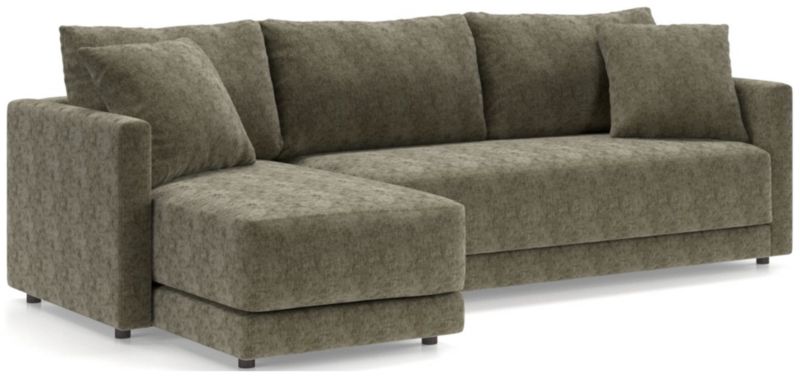 Gather 2-Piece Chaise Apartment Bench Sectional Sofa - image 0 of 12