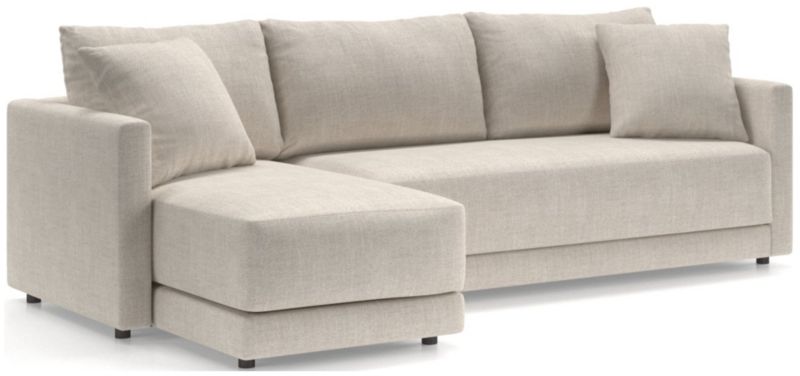 Gather 2-Piece Chaise Apartment Bench Sectional Sofa - image 0 of 13