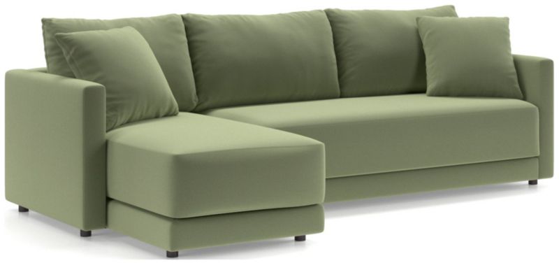 Gather 2-Piece Chaise Apartment Bench Sectional Sofa - image 0 of 12