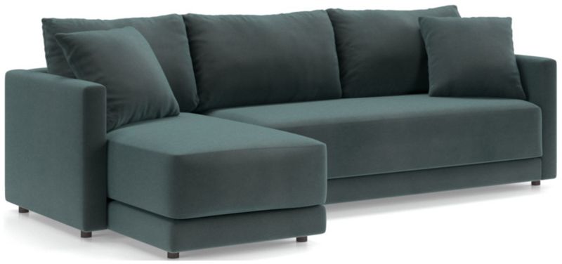 Gather 2-Piece Chaise Apartment Bench Sectional Sofa - image 0 of 12