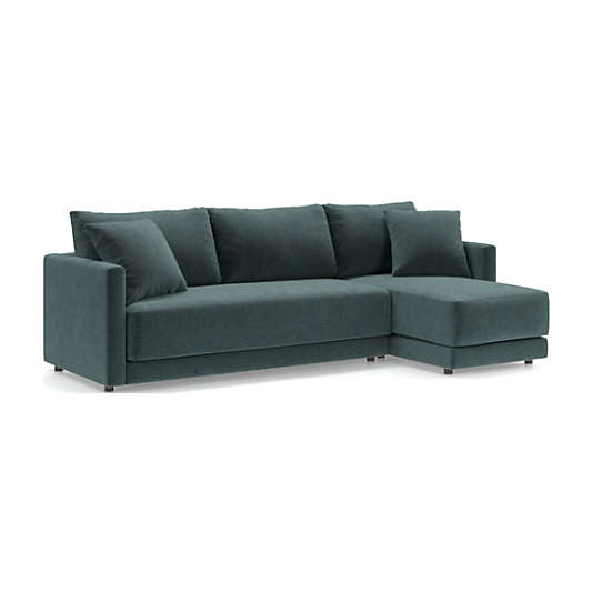 Gather 2-Piece Chaise Apartment Bench Sectional