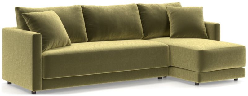 Gather 2-Piece Chaise Apartment Bench Sectional - image 0 of 12