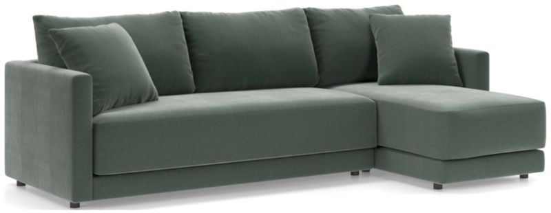 Gather 2-Piece Chaise Apartment Bench Sectional - image 0 of 12