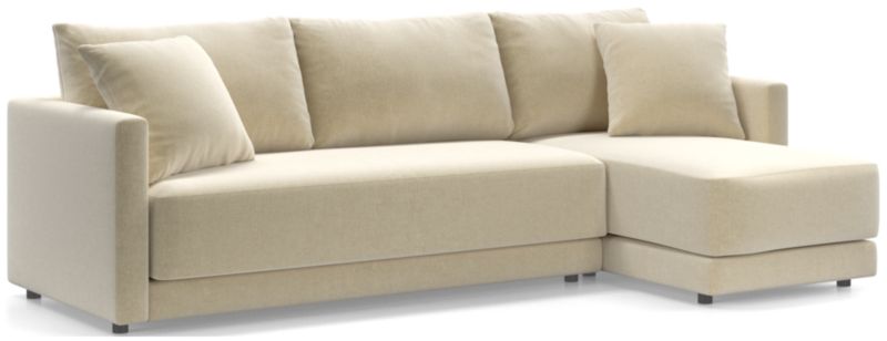 Gather 2-Piece Chaise Apartment Bench Sectional - image 0 of 12