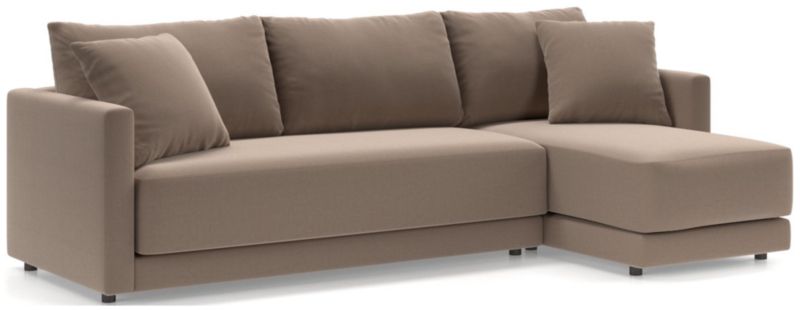 Gather 2-Piece Chaise Apartment Bench Sectional - image 0 of 12