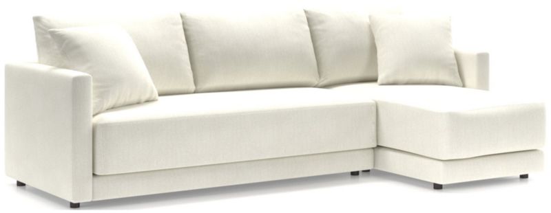 Gather 2-Piece Chaise Apartment Bench Sectional - image 0 of 12