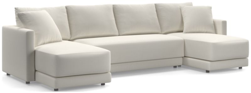 Gather 3-Piece Double Chaise Bench Sectional Sofa - image 0 of 12