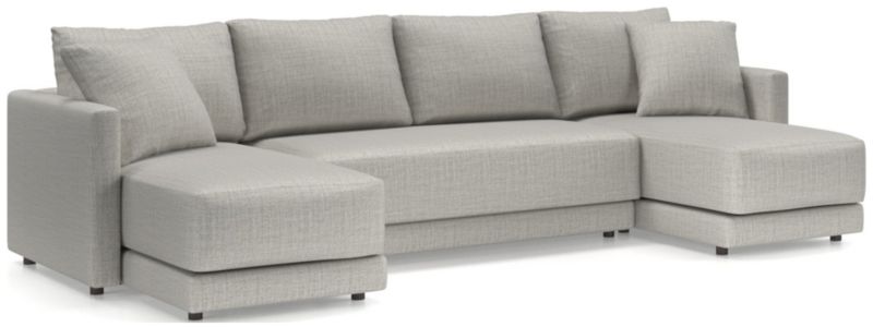 Gather 3-Piece Double Chaise Bench Sectional Sofa - image 0 of 11