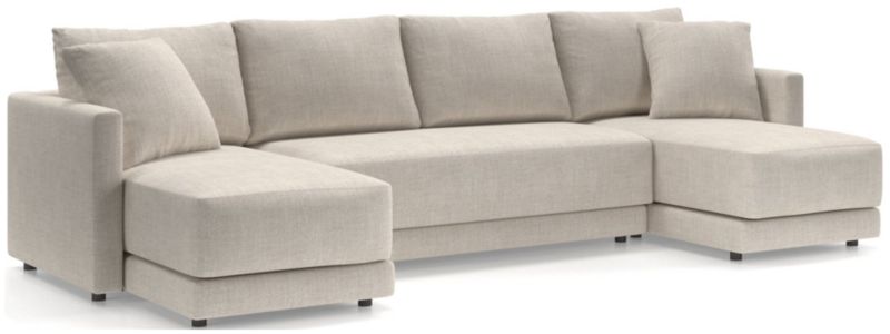 Gather 3-Piece Double Chaise Bench Sectional Sofa - image 0 of 12