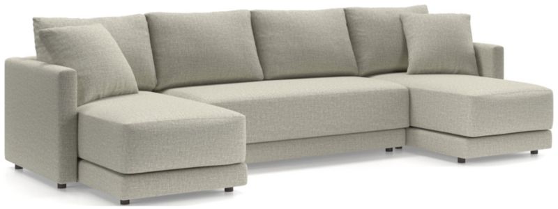 Gather 3-Piece Double Chaise Bench Sectional Sofa - image 0 of 11