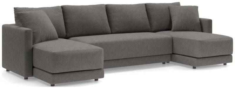 Gather 3-Piece Double Chaise Bench Sectional Sofa - image 0 of 11