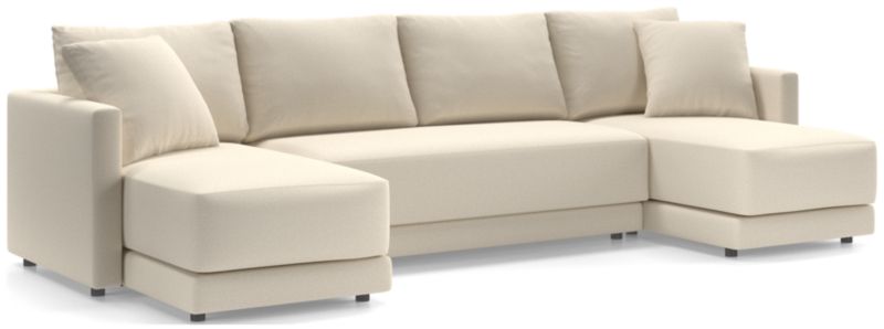 Gather 3-Piece Double Chaise Bench Sectional Sofa - image 0 of 12