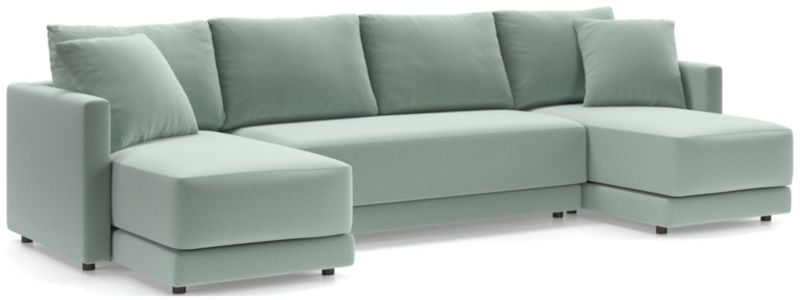 Gather 3-Piece Double Chaise Bench Sectional Sofa - image 0 of 12