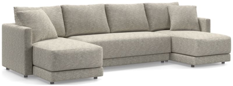 Gather 3-Piece Double Chaise Bench Sectional Sofa - image 0 of 12