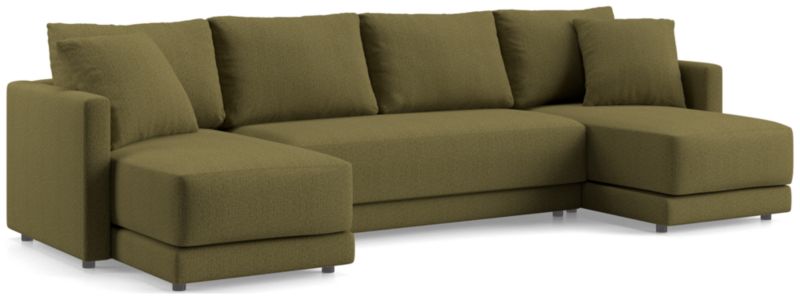 Gather 3-Piece Double Chaise Bench Sectional Sofa - image 0 of 11