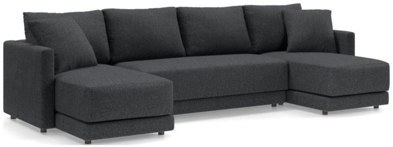 Gather 3-Piece Double Chaise Bench Sectional Sofa - image 0 of 11