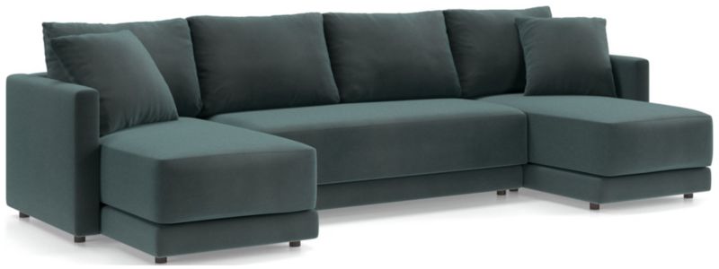 Gather 3-Piece Double Chaise Bench Sectional Sofa - image 0 of 11