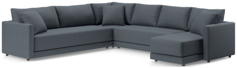 Gather 4-Piece L-Shaped Bench Sectional Sofa with Chaise Lounge - image 0 of 11