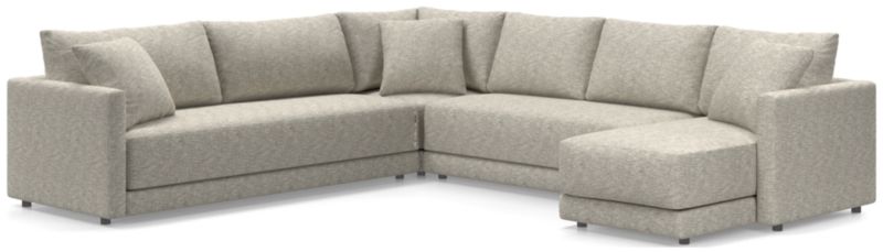 Gather 4-Piece L-Shaped Bench Sectional Sofa with Chaise Lounge - image 0 of 11